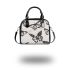 Butterflies and butterfly patterns in soft pink shoulder handbag