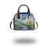 butterfly flying to the sound of guitar Shoulder Handbag