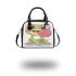 Cartoon frog sticking its tongue out in a cute shoulder handbag