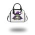 Cartoon frog wearing witch hat shoulder handbag