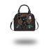 Cartoon panther and dream catcher kid drawing shoulder handbag