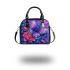 Colorful butterfly and flowers shoulder handbag