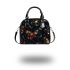 Colorful glowing butterflies shoulder handbag