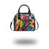 Colorful macaw in the style shoulder handbag