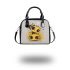 Cute cartoon bee is sitting on the head shoulder handbag