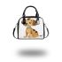 Cute cartoon dog shoulder handbag