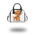 Cute cartoon dog shoulder handbag