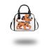 Cute cartoon dog clip art with a simple drawing shoulder handbag