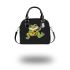 Cute cartoon frog playing guitar in a simple drawing shoulder handbag