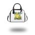 Cute cartoon frog with big eyes shoulder handbag