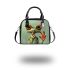 Cute cartoon frog with big eyes and long legs shoulder handbag