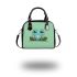 Cute cartoon frog with big eyes wearing sneakers shoulder handbag