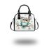 Cute cartoon watercolor baby owl shoulder handbag