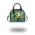 Cute chibi turtle in the water shoulder handbag
