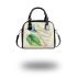 Cute damselfly and music notes with harp 12 Shoulder Handbag