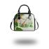 Cute damselfly and music notes with harp Shoulder Handbag