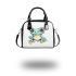 Cute little aquamarine color shoulder handbag