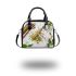 cute locust and music notes and violin with leave Shoulder Handbag