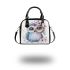 Cute owl with big eyes shoulder handbag