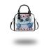 Cute owl with big eyes shoulder handbag