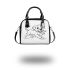 Cute puppy running with its tail up shoulder handbag