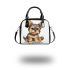 Cute yorkshire terrier dog cartoon shoulder handbag