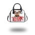 Cute yorkshire terrier inside an open present box shoulder handbag