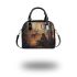 Deer hunting with dream catcher shoulder handbag