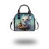 Dragon on Boat in Frozen Lake Shoulder Handbag