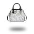 Ethereal Blooms Minimalist Floral Symmetry Shoulder Handbag