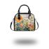 Floral Symphony on Sheet Music Shoulder Handbag