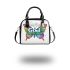God family love a colorful butterfly shoulder handbag