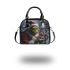 Grinchy smile and dancing santaclaus shoulder handbag