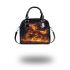 Horse fiery red mane and tail shoulder handbag