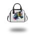 Horse head watercolor splashes shoulder handbag