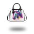 Horse head with a splash of color shoulder handbag