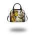 Lion and yellow grinchy smile toothless like shoulder handbag