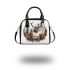 Majestic stag with antlers shoulder handbag