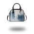 Minimalist Garden Tranquil Floral Reflections Shoulder Handbag