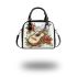 music note and guitar and roses with green leaf and pigs sing Shoulder Bag