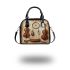 Musical instruments and dream catcher shoulder handbag