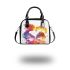 My mom is the best cute colorful shoulder handbag