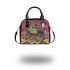 Peppy frog cute cartoon style bright colors shoulder handbag