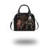 Pig and skeleton king dancing dream catcher shoulder handbag