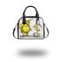 Pigs and yellow grinchy smile toothless like rabbit shoulder handbag