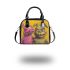 Pinky pigs and yellow grinchy got bucked smile shoulder handbag