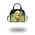 Playful pup with flowers Chic Stylish Shoulder Handbag & Women Totes: Perfect Gift for Girlfriend | Crossbody, Purse, Handbag