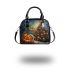 Pumpkin grinchy smile and christmas tree d shoulder handbag