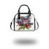 Red eyed tree frog sitting on a branch shoulder handbag