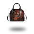 Red tiger and dream catcher shoulder handbag